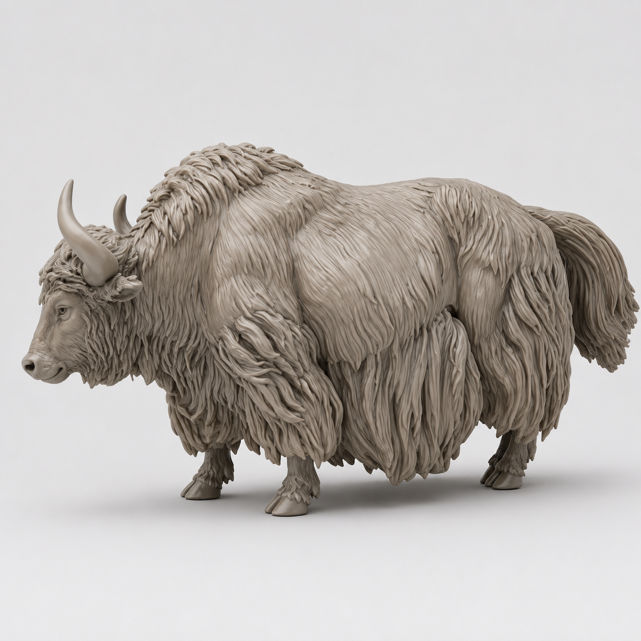 Tibetan yalk 3d model (5 inch) scale model
